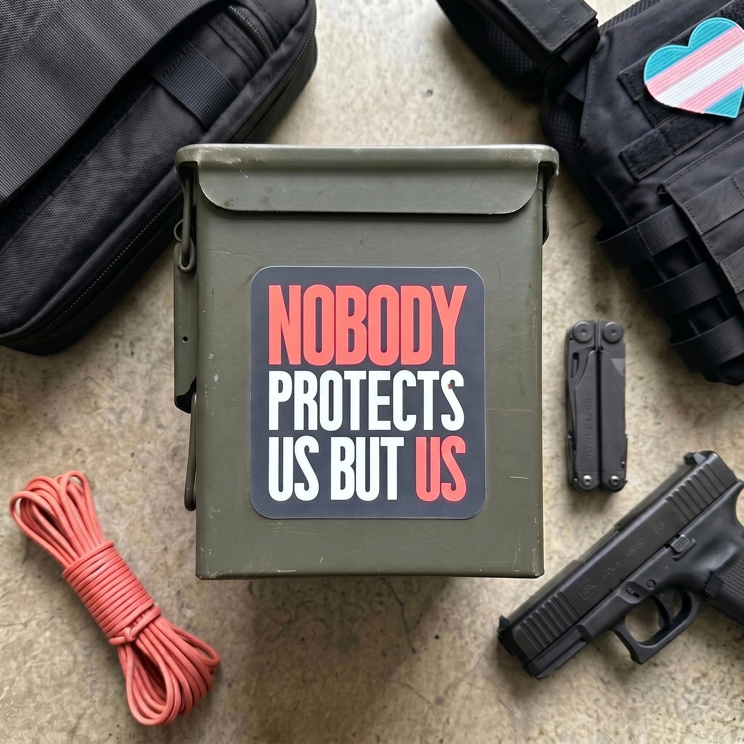 Nobody Protects Us But Us Sticker