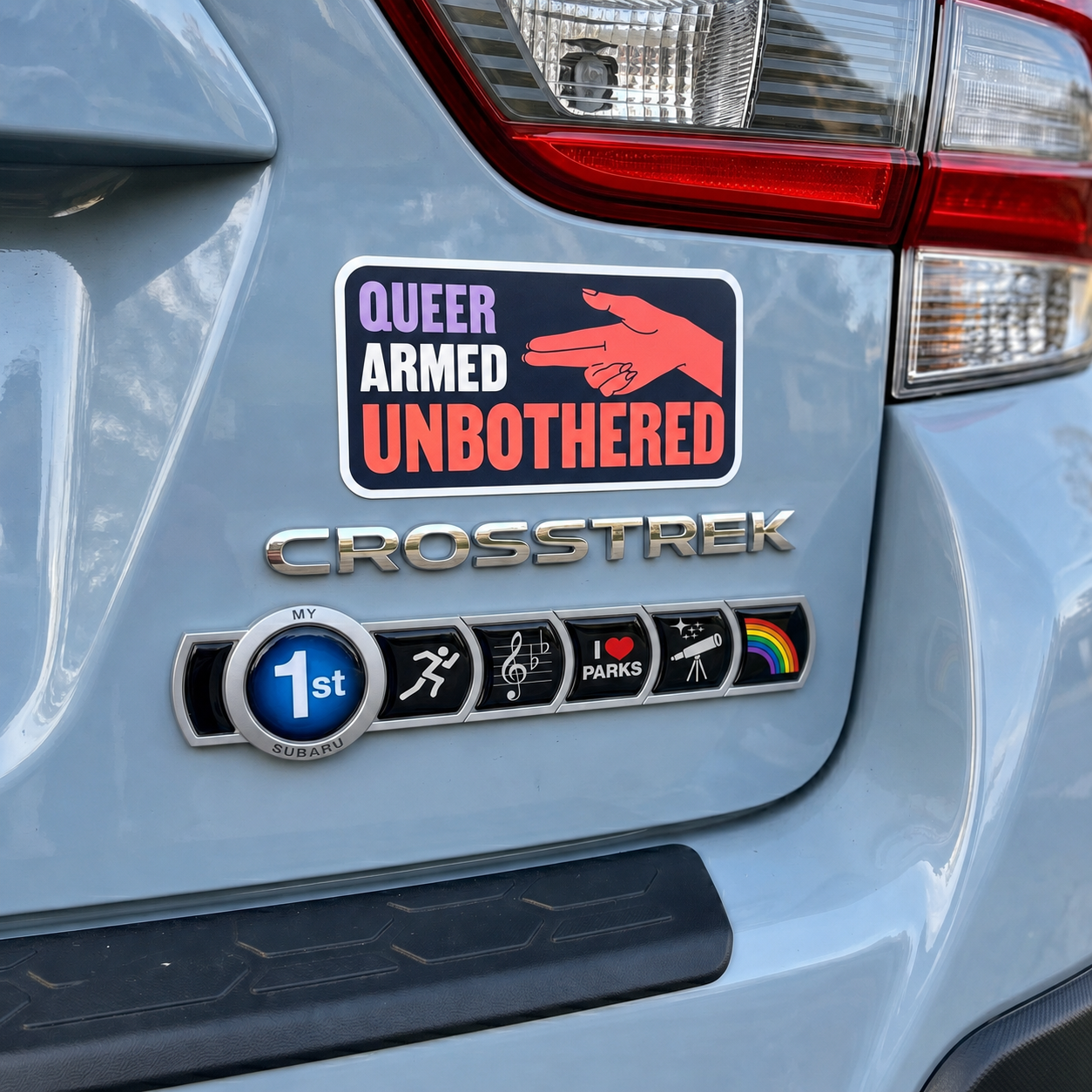 Queer. Armed. Unbothered. Sticker