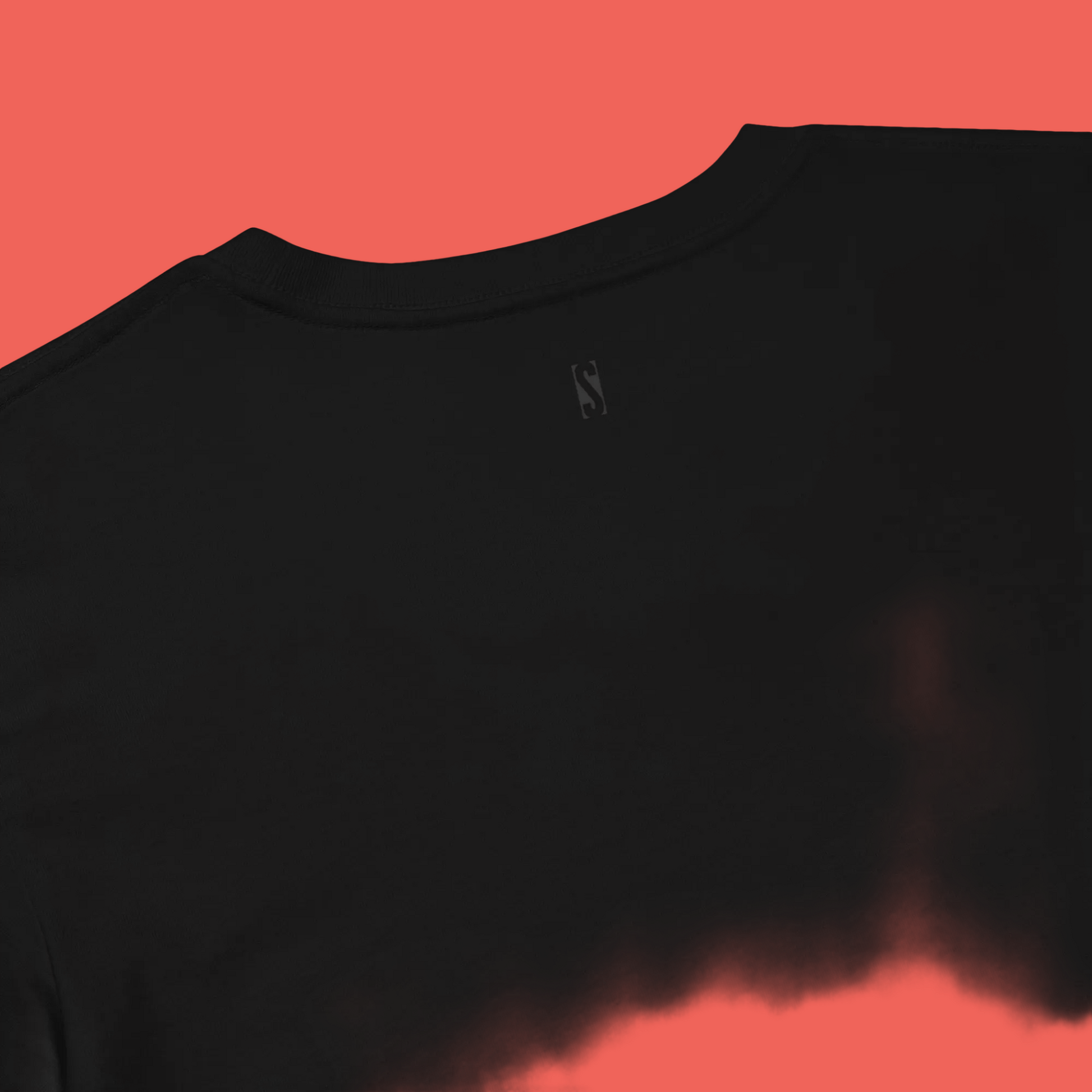 Close-up detail of Soft Heart Hard Limits crop top showing hem and cropped fit